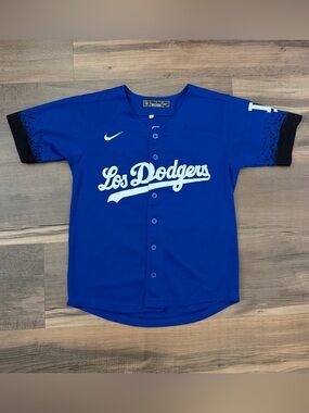 Nike MLB Youth Los Angeles Dodgers "Los Dodgers" #22 Kershaw Jersey Size Large